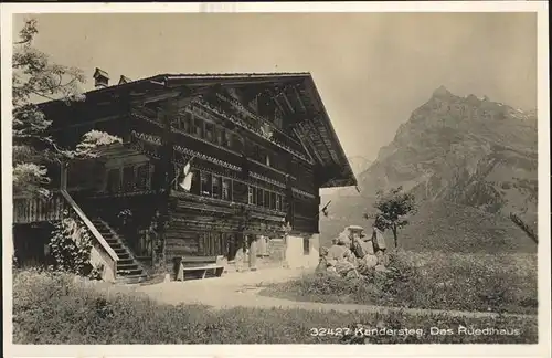 hw12803 Kandersteg BE Rueedihaus Kategorie. Kandersteg Alte Ansichtskarten