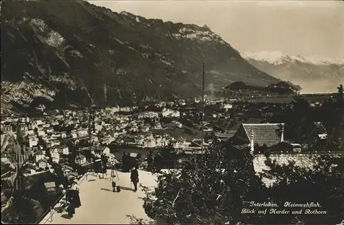 hw12899 Interlaken BE Heimwehfluh Harder Rothorn Kategorie. Interlaken Alte Ansichtskarten