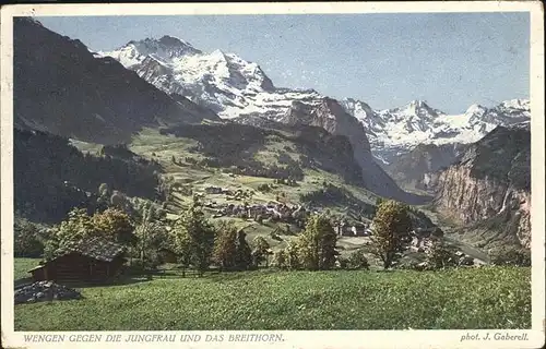 Wengen Jungfrau Breithorn Kat. Wengen