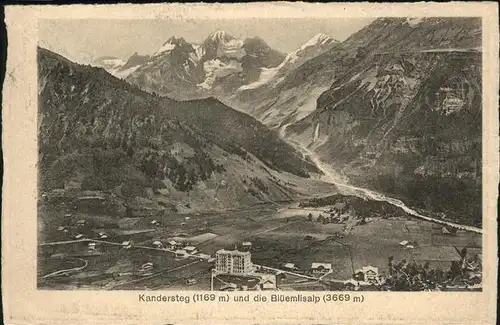 hw13076 Kandersteg BE Blueemlisalp Kategorie. Kandersteg Alte Ansichtskarten