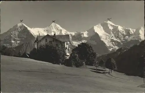 Beatenberg Eiger Moench Jungfrau Kat. Beatenberg