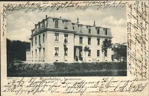 Rheinfelden AG Sanatorium  Kat. Rheinfelden