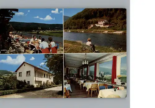 Neckarsteinach Cafe - Restaurant - Pension Vierburgeneck / Neckarsteinach /Bergstrasse LKR