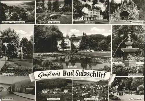 Bad Salzschlirf Kurpark Kurtheater Mariengrotte Kat. Bad Salzschlirf