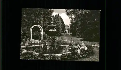 Bad Salzschlirf Springbrunnen Park Kat. Bad Salzschlirf