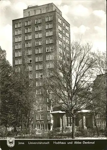 Jena Hochhaus Abbedenkmal Kat. Jena