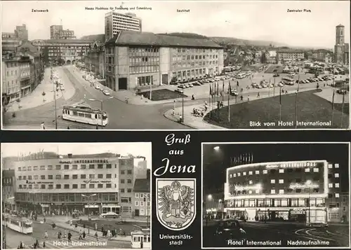 Jena Hotel International Nachtaufnahme Kat. Jena