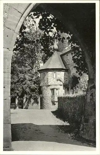 Friedberg Hessen Blick durchs hintere Burgtor Kat. Friedberg (Hessen)