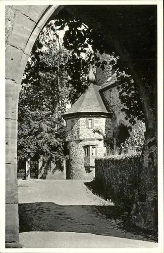 Friedberg Hessen Blick durch das hintere Burgtor Kat. Friedberg (Hessen)