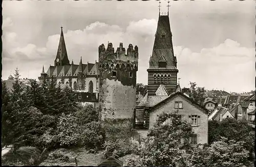 Friedberg Hessen am roten Turm Kat. Friedberg (Hessen)