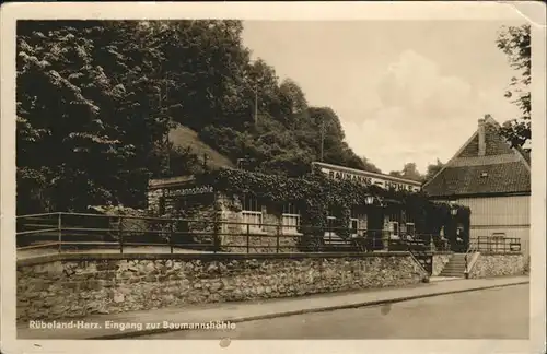 Ruebeland Harz Enigang Bauermannshoehle / Elbingerode Harz /Harz LKR