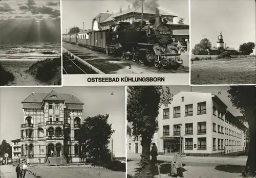 Kuehlungsborn Molli Bahnhof FDGB Erholungsheim Schloss am Meer VEB Energieversorung Karl Marx Stadt Friedrich Haehnel Kat. Kuehlungsborn