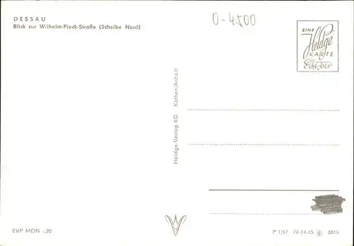 Dessau-Rosslau Wilhelm Pieck Strasse  / Dessau-Rosslau /Anhalt-Bitterfeld LKR