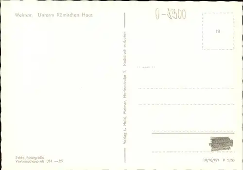 Weimar Thueringen Roemischen Haus / Weimar /Weimar Stadtkreis