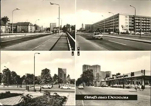 Dessau-Rosslau Bruecke Deutsch-Sowjetischen Freundschaft Wilhelm Pieck Str. August Bebel Str. Willy Lohmann Str.  / Dessau-Rosslau /Anhalt-Bitterfeld LKR