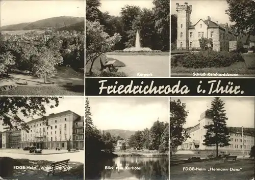 Friedrichroda FDGB Heim Hermann Danz Schloss Reinhardsbrunn Kat. Friedrichroda