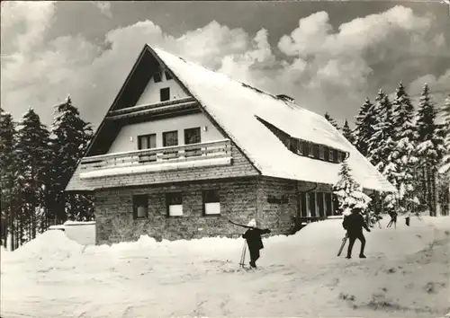 Friedrichroda Heuberghaus Winter Kat. Friedrichroda