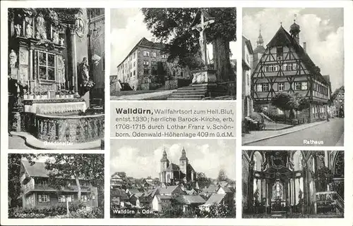 Wallduern Rathaus Jugendheim Gnadenaltar Kat. Wallduern