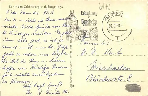 Bensheim Schoenberg Kat. Bensheim