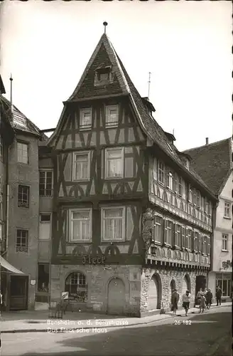 Bensheim Das Flecksche Haus Fachwerk Kat. Bensheim