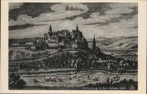 Dillenburg Alt-Dillenburg 1640 Kat. Dillenburg