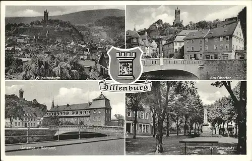 Dillenburg Obertor Wilhelmsturm Wilhelmsplatz Kat. Dillenburg