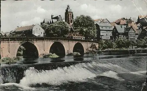 Wetzlar Alte Lahnbruecke Dom Kat. Wetzlar