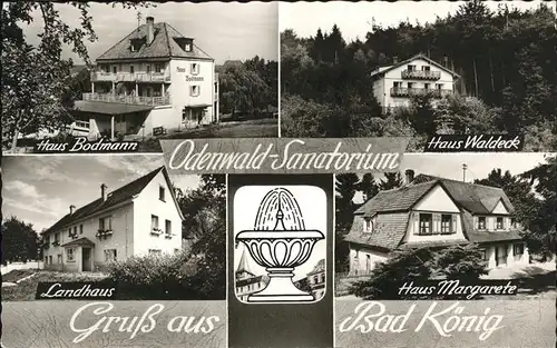 Bad Koenig Odenwald Sanatorium Haus Waldeck Bodmann Landhaus Brunnen  Kat. Bad Koenig