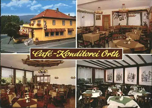 Bad Koenig Cafe Orth Landkarte Kat. Bad Koenig