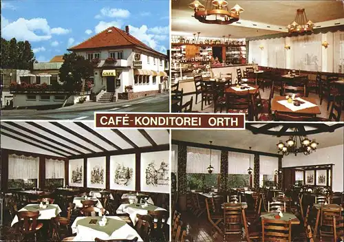 Bad Koenig Cafe Konditorei Orth Landkarte Kat. Bad Koenig