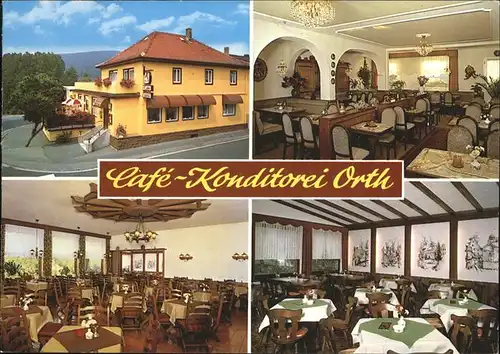 Bad Koenig Cafe Konditorei Orth Landkarte Kat. Bad Koenig