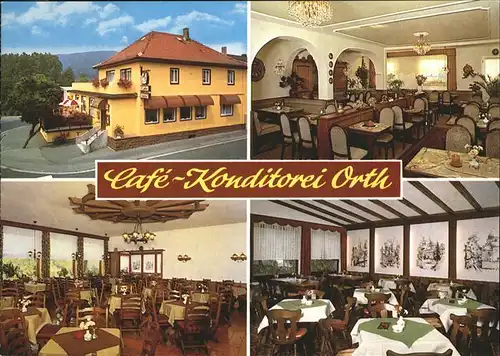 Bad Koenig Cafe Orth Landkarte Kat. Bad Koenig