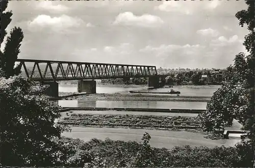 Neuwied Rhein Rheinbruecke Goethe Anlagen Kat. Neuwied