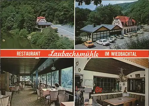 Rengsdorf Restaurant Laubachsmuehle Wiedbachtal Kat. Rengsdorf