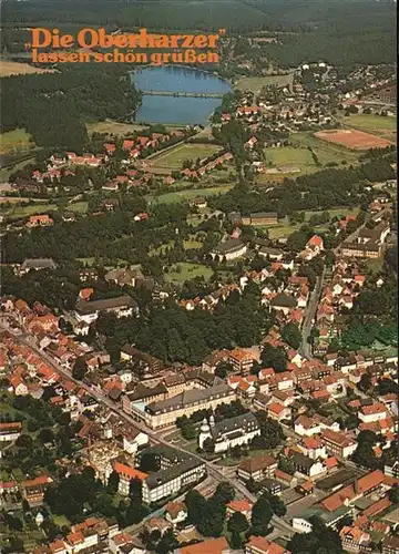 Clausthal-Zellerfeld Luftaufnahme Teilansicht Teich Kat. Clausthal-Zellerfeld