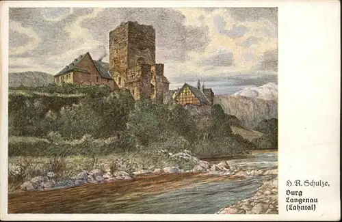 Obernhof Lahn Schloss Langenau Lahntal *