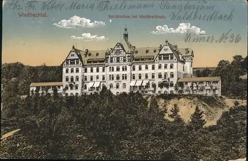 Waldbreitbach Wiedbachtal Sanatorium  x