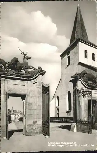 Arnsberg Westfalen Arnsberg Hirschbergertor Propstei Kirche  x / Arnsberg /Hochsauerlandkreis LKR