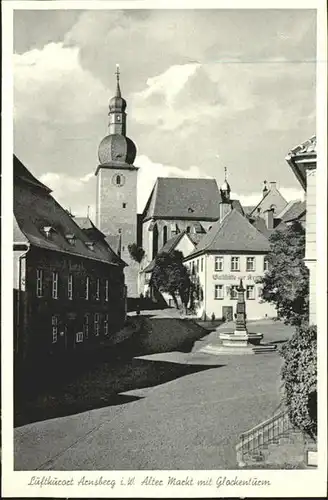 Arnsberg Westfalen Arnsberg Alter Markt Glockenturm * / Arnsberg /Hochsauerlandkreis LKR