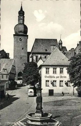 Arnsberg Westfalen Arnsberg Glockenturm Brunnen Gaststaette Zur Krim x / Arnsberg /Hochsauerlandkreis LKR