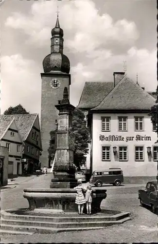 Arnsberg Westfalen Arnsberg Glockenturm Maximiliansbrunnen * / Arnsberg /Hochsauerlandkreis LKR