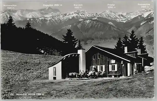 Bad Kohlgrub Bad Kohlgrub Hoerndle Huette ungelaufen ca. 1955 / Bad Kohlgrub /Garmisch-Partenkirchen LKR