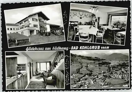 Bad Kohlgrub Bad Kohlgrub Gaestehaus am Suedhang ungelaufen ca. 1965 / Bad Kohlgrub /Garmisch-Partenkirchen LKR