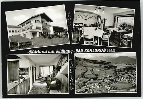 Bad Kohlgrub Bad Kohlgrub Gaestehaus am Suedhang ungelaufen ca. 1965 / Bad Kohlgrub /Garmisch-Partenkirchen LKR