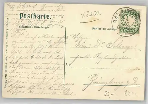 Bad Aibling Leoheim Marienheim x 1907