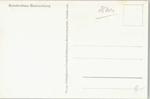 Brannenburg Brannenburg Krankenhaus ungelaufen ca. 1955 / Brannenburg /Rosenheim LKR