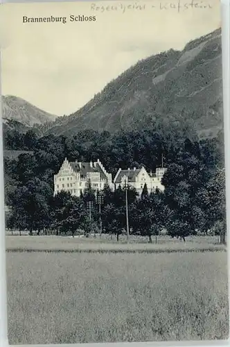 Brannenburg Brannenburg Schloss ungelaufen ca. 1910 / Brannenburg /Rosenheim LKR
