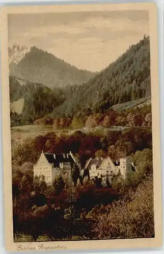 Brannenburg Brannenburg Schloss ungelaufen ca. 1920 / Brannenburg /Rosenheim LKR