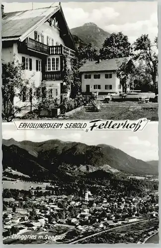 Lenggries Lenggries Erholungsheim Seibold Fellerhof ungelaufen ca. 1955 / Lenggries /Bad Toelz-Wolfratshausen LKR