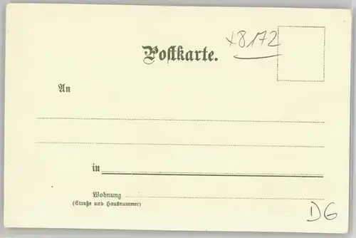 Lenggries Lenggries Schloss Hohenburg Kuenstlerkarte ungelaufen ca. 1900 / Lenggries /Bad Toelz-Wolfratshausen LKR